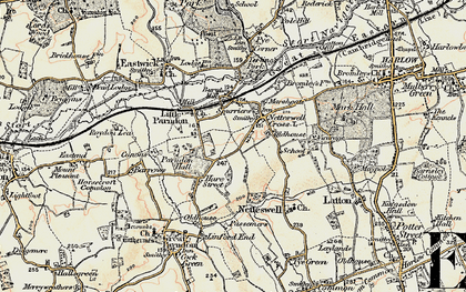 Old map of The High in 1898