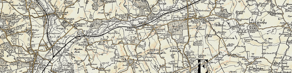 Old map of The High in 1898
