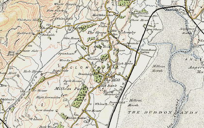 Old map of The Hill in 1903-1904