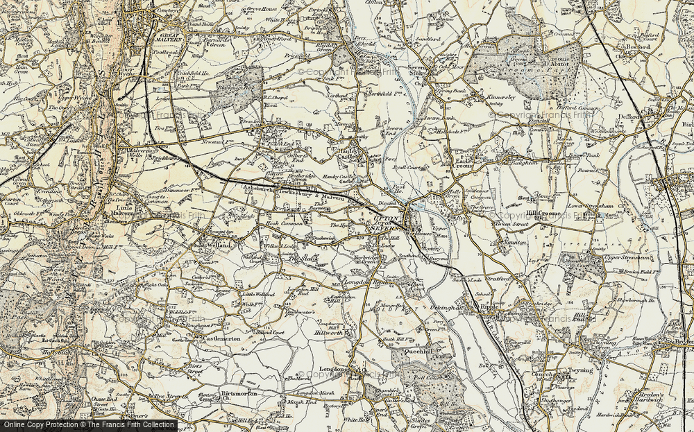 Old Map of Historic Map covering Boynes, The in 1899-1901