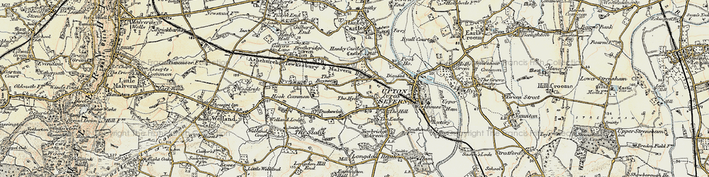 Old map of Boynes, The in 1899-1901