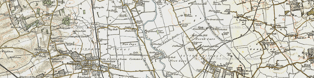 Old map of The Ings in 1903-1908