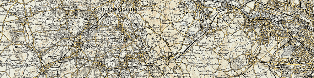 Old map of The Knowle in 1902
