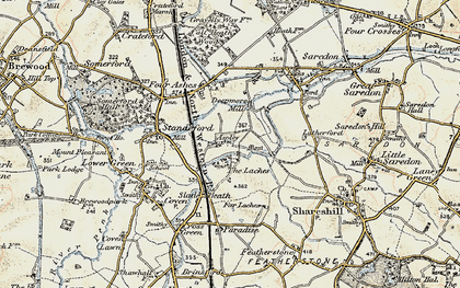 Old map of The Laches in 1902