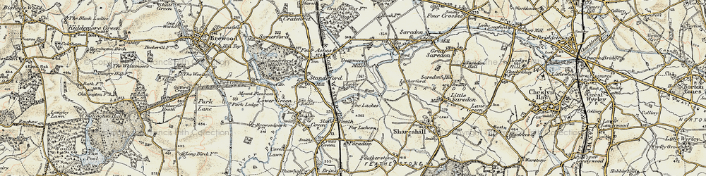 Old map of The Laches in 1902