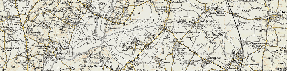 Old map of Leigh Ho in 1899-1900