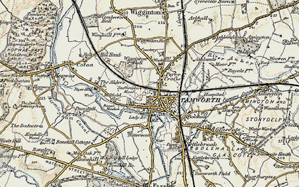 Old map of The Leys in 1901-1902