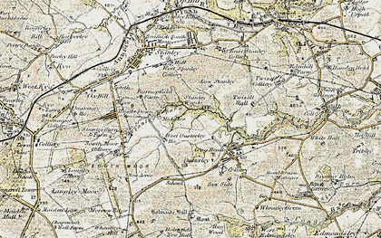 Old map of The Middles in 1901-1904