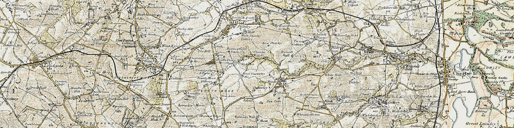 Old map of The Middles in 1901-1904