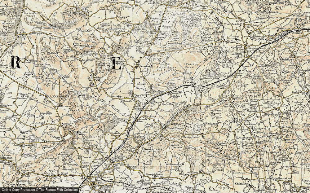 Old Map of The Mint, 1897-1900 in 1897-1900