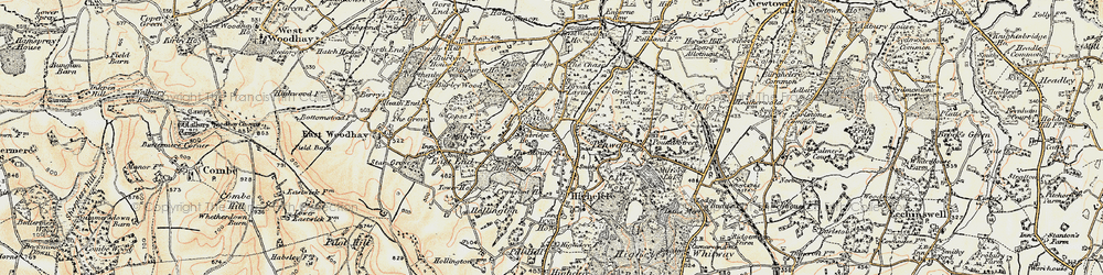 Old map of The Mount in 1897-1900