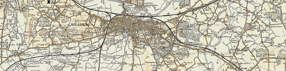 Old map of The Mount in 1897-1909