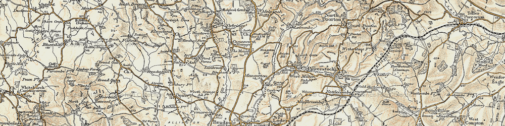 Old map of The Mount in 1898-1899