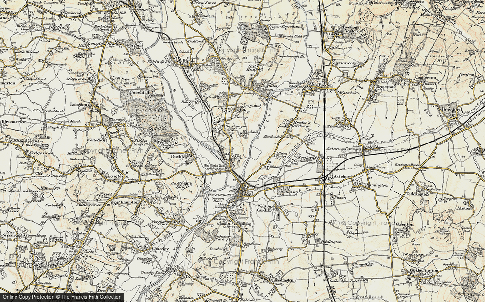 Old Map of The Mythe, 1899-1901 in 1899-1901