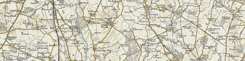 Old map of The Nook in 1902