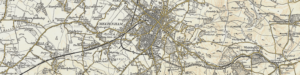 Old map of The Park in 1898-1900