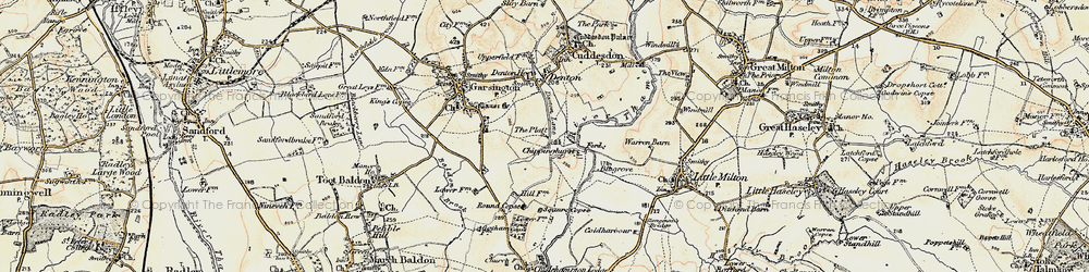 Old map of The Platt in 1897-1899