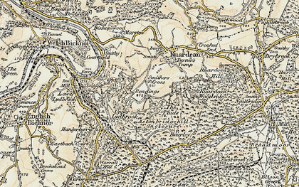 Old map of The Pludds in 1899-1900