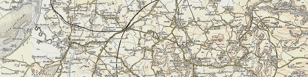 Old map of The Quarry in 1898-1900