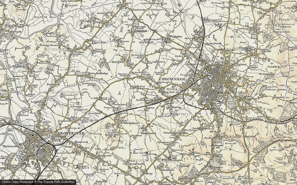 Old Map of The Reddings, 1898-1900 in 1898-1900