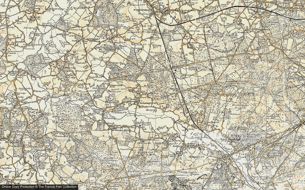 Old Map of The Ridges, 1897-1909 in 1897-1909