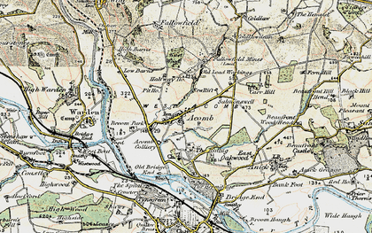 Old map of The Riding in 1901-1903