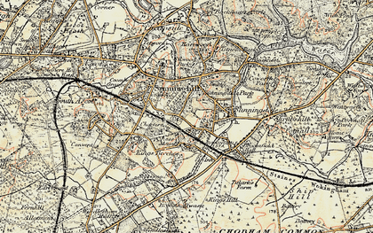 Old map of The Rise in 1897-1909