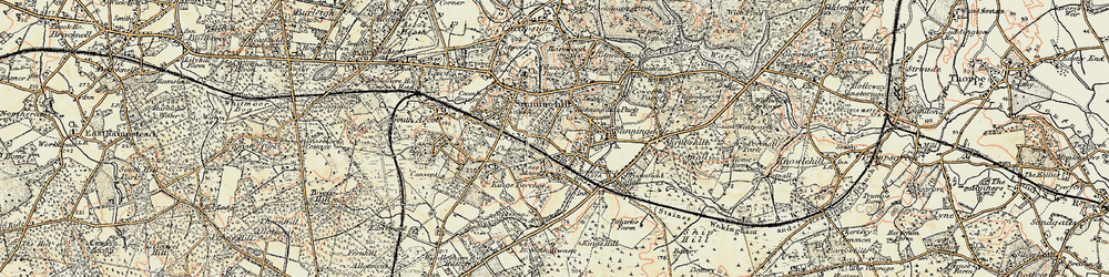 Old map of The Rise in 1897-1909