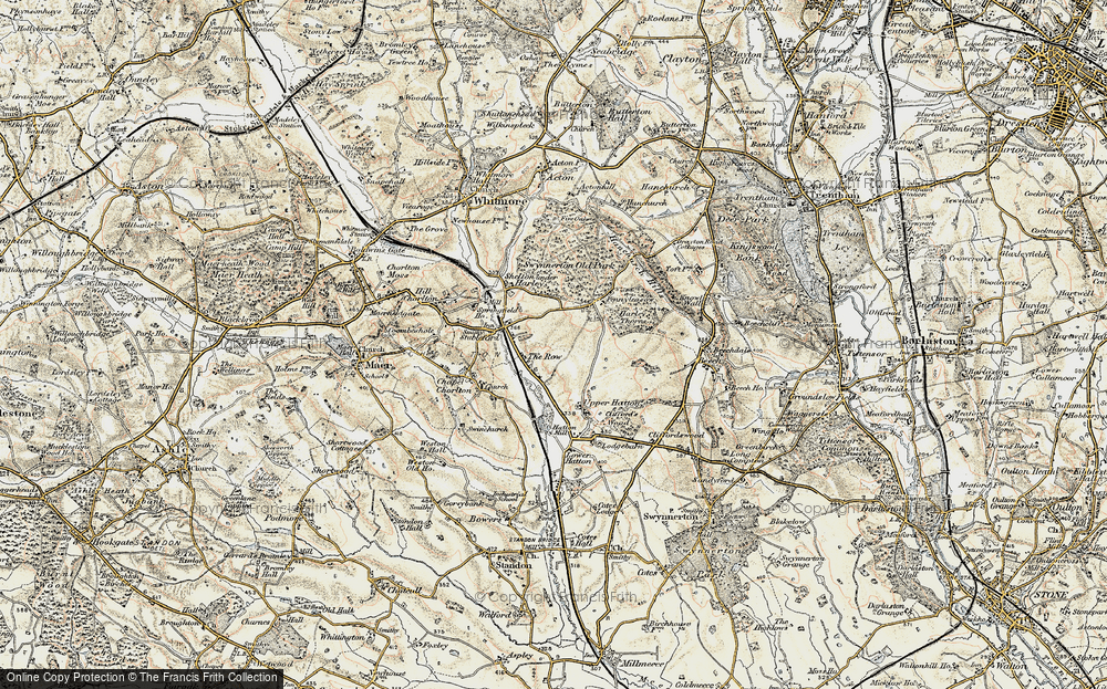 Old Map of The Rowe, 1902 in 1902