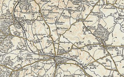 Old map of The Scarr in 1899-1900