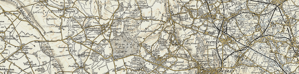 Old map of The Straits in 1902