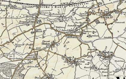 Old map of The Strand in 1898-1899