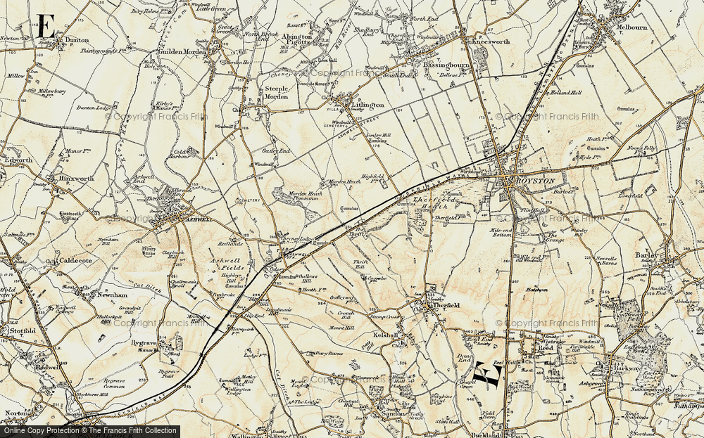 Old Map of The Thrift, 1898-1901 in 1898-1901