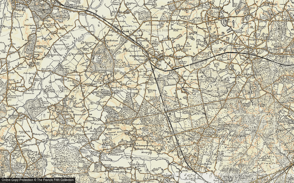 Old Map of The Throat, 1897-1909 in 1897-1909
