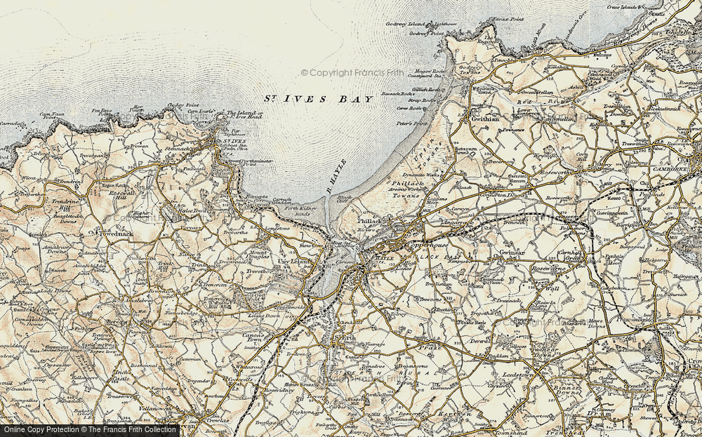 Old Map of The Towans, 1900 in 1900