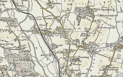 Old map of The Twittocks in 1899-1901