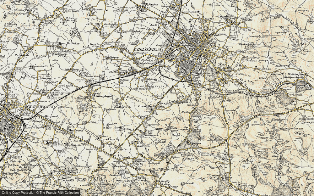 Old Map of The Tynings, 1898-1900 in 1898-1900