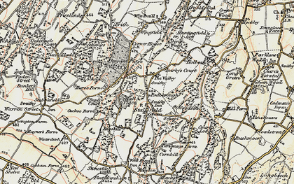 Old map of Woodsell in 1897-1898