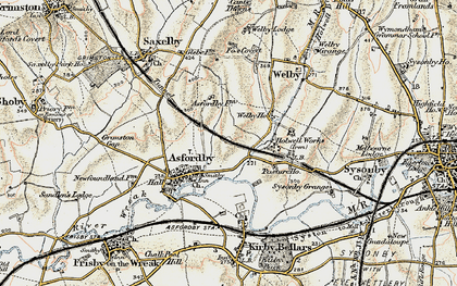 Old map of The Valley in 1901-1903