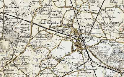 Old map of The Valley in 1902-1903