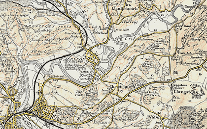Old map of The Village in 1899-1900