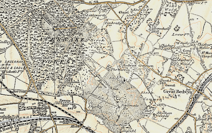 Old map of The Warren in 1897-1899