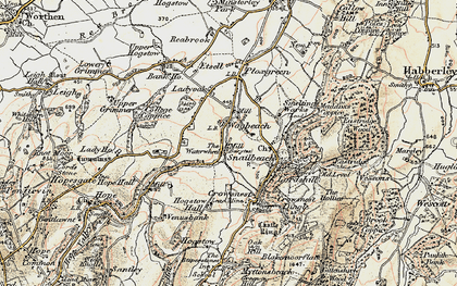 Old map of The Waterwheel in 1902-1903
