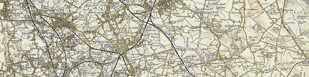 Old map of The Woods in 1902