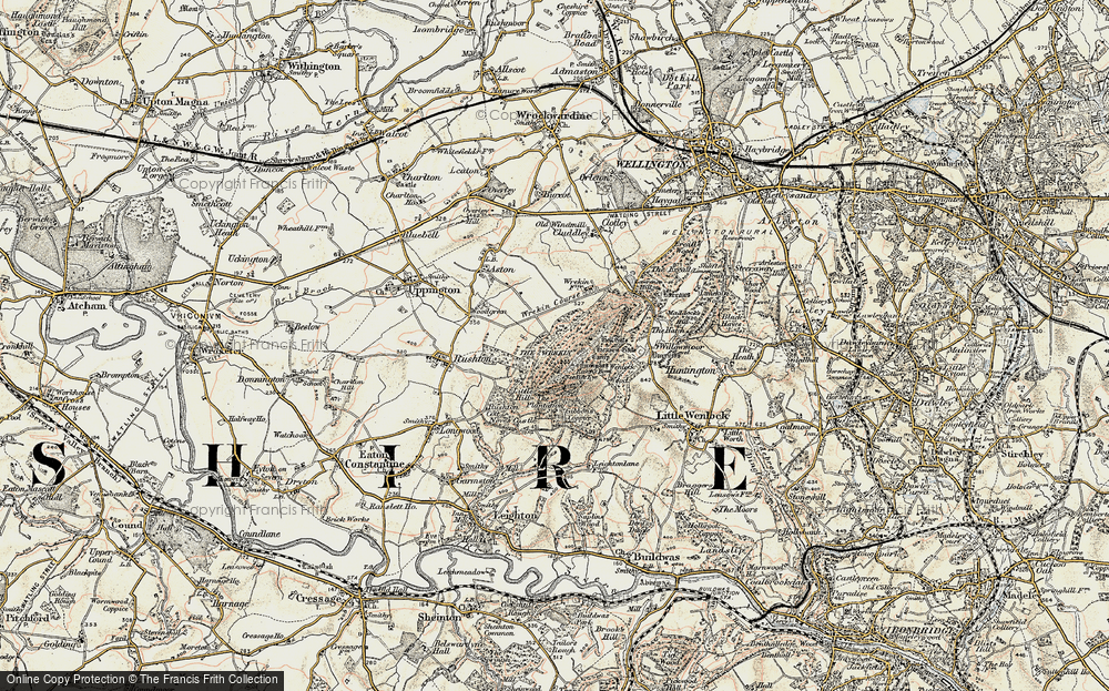 Old Map of The Wrekin, 1902 in 1902