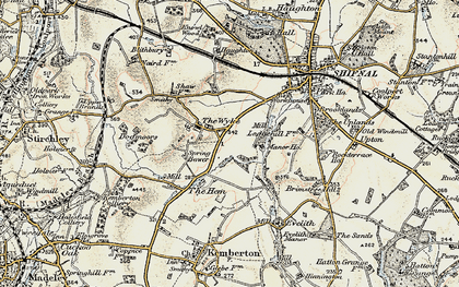 Old map of The Wyke in 1902