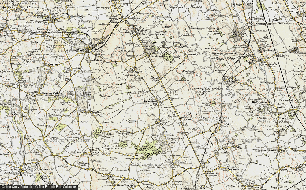 Old Map of Theakston, 1903-1904 in 1903-1904