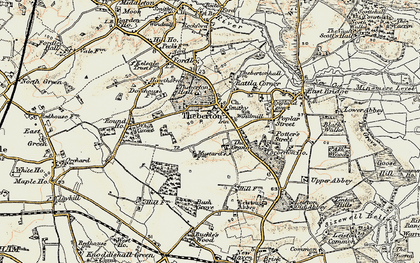 Old map of Theberton in 1898-1901