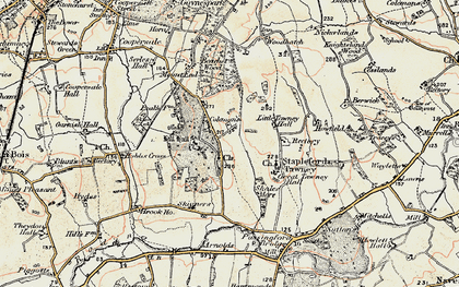 Old map of Beachet Wood in 1898