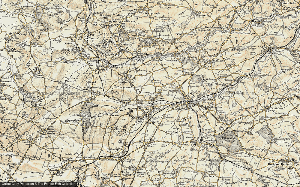 Old Map of Thicket Mead, 1899 in 1899